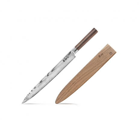 Sashimi Kokkekniv J-serie, Cangshan 62793, knivblad på 30,48 cm med træhylster