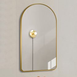 Premium spejl Lea  med Guld  alu ramme - Flere størrelser