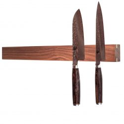 Knivskinne i valnød, med messingskinner på over/undersidefra Rune-Jakobsen Design. Flere størrelser
