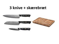 Knivpakke inkl skærebræt KONISEUR - Tools By Gastro