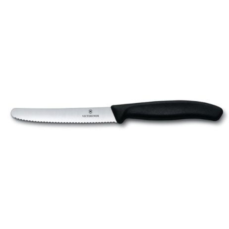 Victorinox Swiss Classic bordkniv m. grillskær 11 cm. - sort