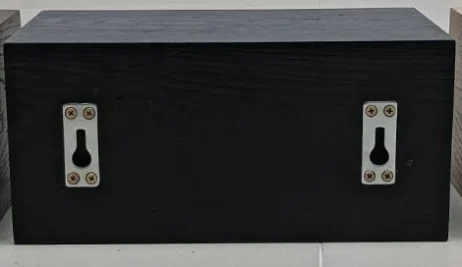 Koniseur vægskuffe i træfiner 32x18xh15cm - Sort ege look