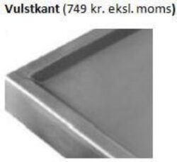 Stålbord DSL med underhylde, 600 mm dyb i mange længder