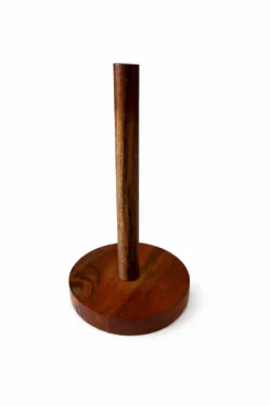 KØKKENRULLEHOLDER AKACIA TRÆ H30xØ15 cm.