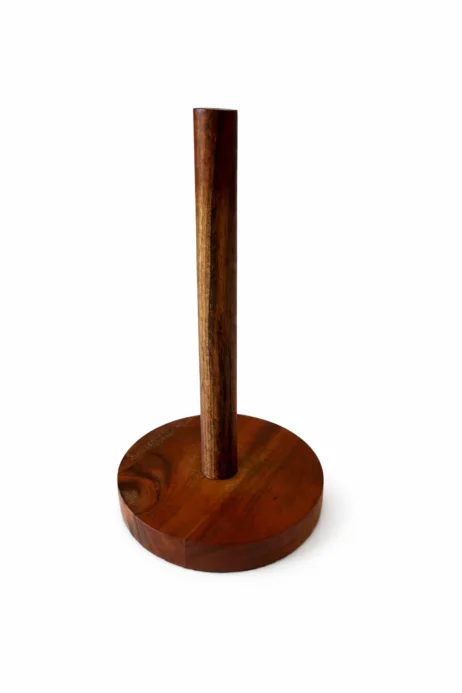 KØKKENRULLEHOLDER AKACIA TRÆ H30xØ15 cm.