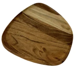 2 STK. AKACIA ORGANISKE TRÆ TALLERKENER 28X26,5CM