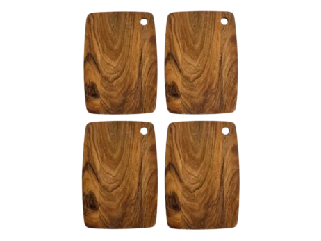 4 STK. AKACIA SMØREBRÆTTER 20X15 CM